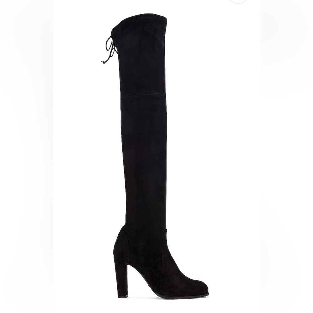 Stuart Weitzman 'Highland' Over the Knee Boot - 6 M - BLACK SUEDE